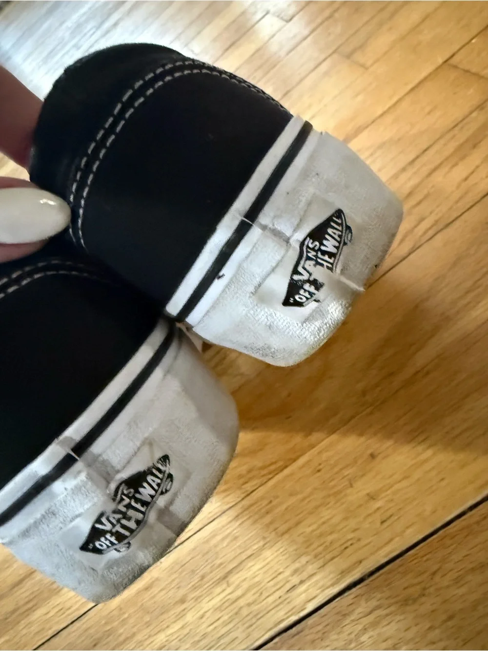 Black & White Platform Vans
